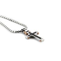 Necklace Aragonesi Man Binario in Steel CR0101 - CR0101